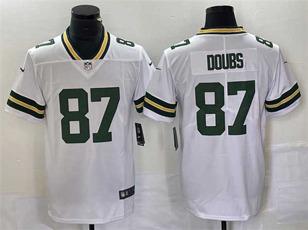 Men & Women & Youth Green Bay Packers #87 Romeo Doubs White Vapor Untouchable Limited Stitched Jersey